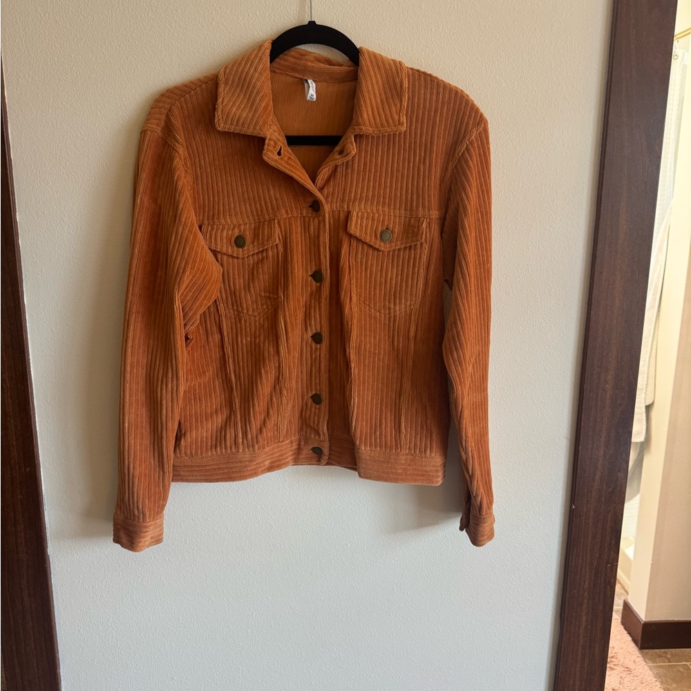 Z Supply Orange Corduroy Jacket